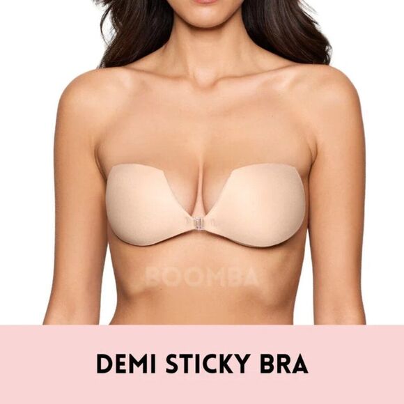 BOOMBA Demi Sticky Bra Sand size F 42B 40C 38D 36DD 34DDD 32G 30H 28I 44A - Picture 9 of 11